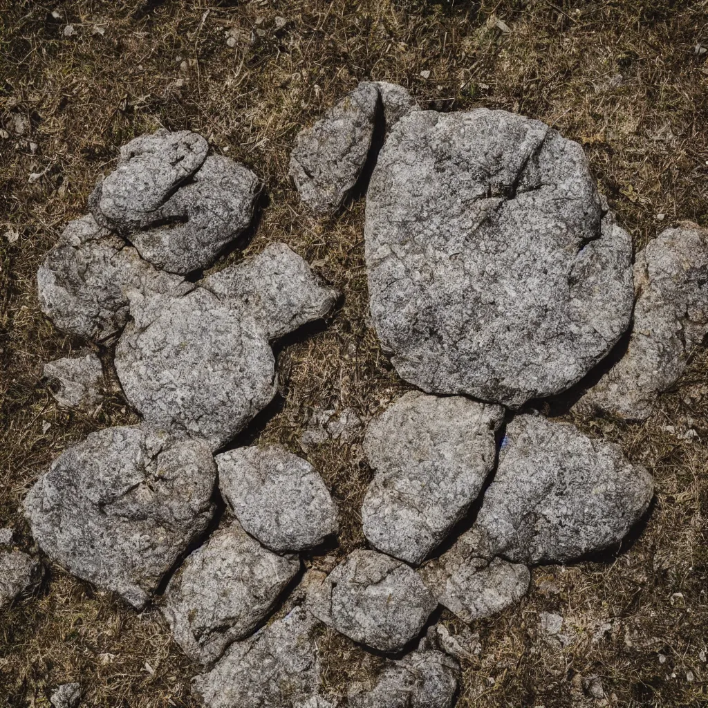 Image similar to A field photo of an extremely beautiful rock