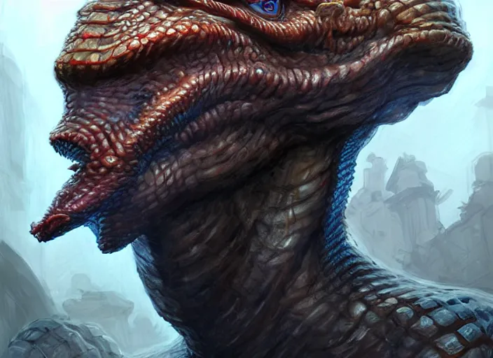 Image similar to hydra of lerna with two heads, one head is lloyd christmas, the other head is harry dunne ( from dumb and dumber ), serpentine water monster, d & d, fantasy, portrait, highly detailed, digital painting, trending on artstation, concept art, sharp focus, illustration, art by artgerm and craig mullins