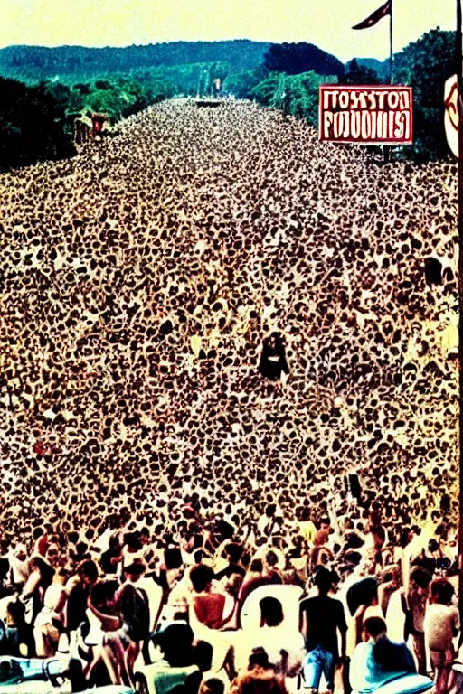 Image similar to poster for woodstock, 1 9 6 0 s