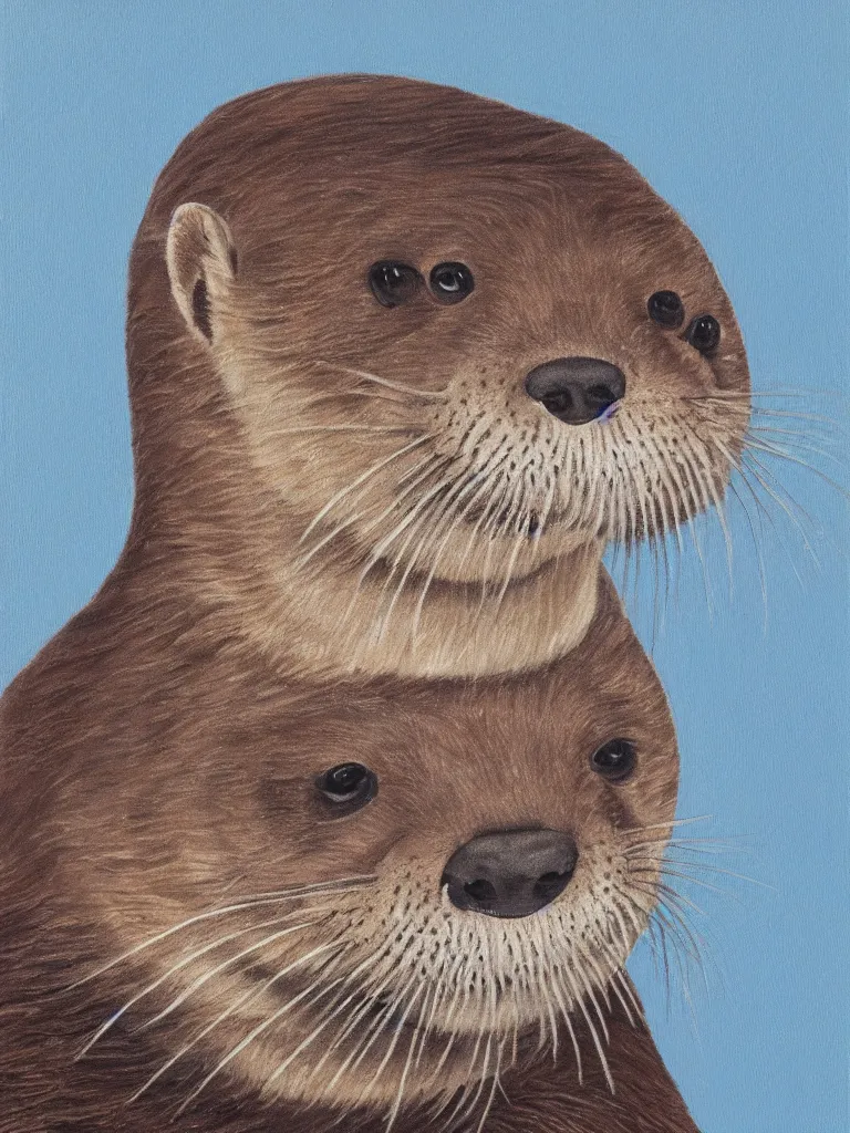 Prompt: Portrait of an otter in naval uniform. Oil on canvas, 8k resolution.