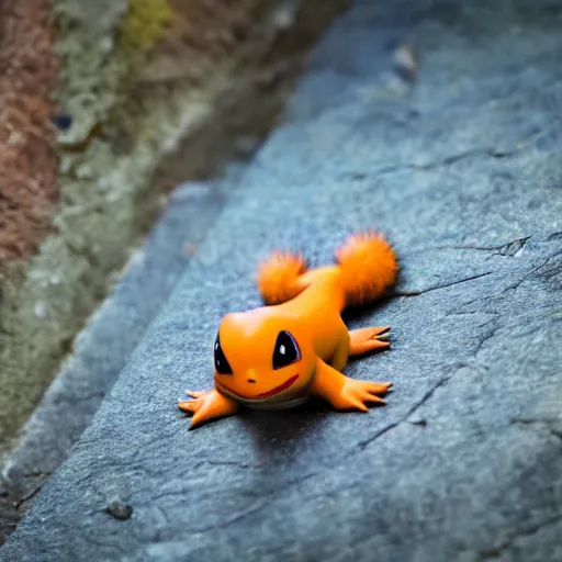 Image similar to national geographic photo of charmander, pokemon in the wild, intricate, portrait, 8 k highly professionally detailed, hdr, award winning