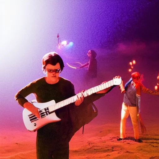 dwight schrute playing the keytar aggressively, | Stable Diffusion ...