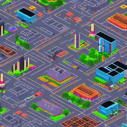 Image similar to pixorama of city of tokyo, silicon valley, complex illustration, eboy, ecity, pixel art, kai vermehr, steffen sauerteig, svend smital, three - dimensional isometric illustration, 3 d isometric pixel art, high detailed, trending on artstation