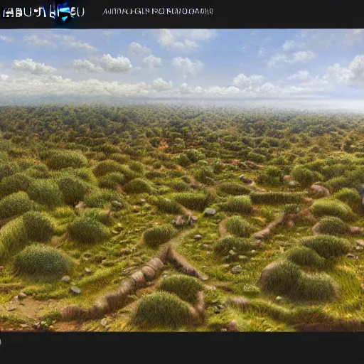 Image similar to bush labyrinth, dron view, oleo painting, higly detailed, 8 k, photorealistic, art concept, artstation, sharp focus