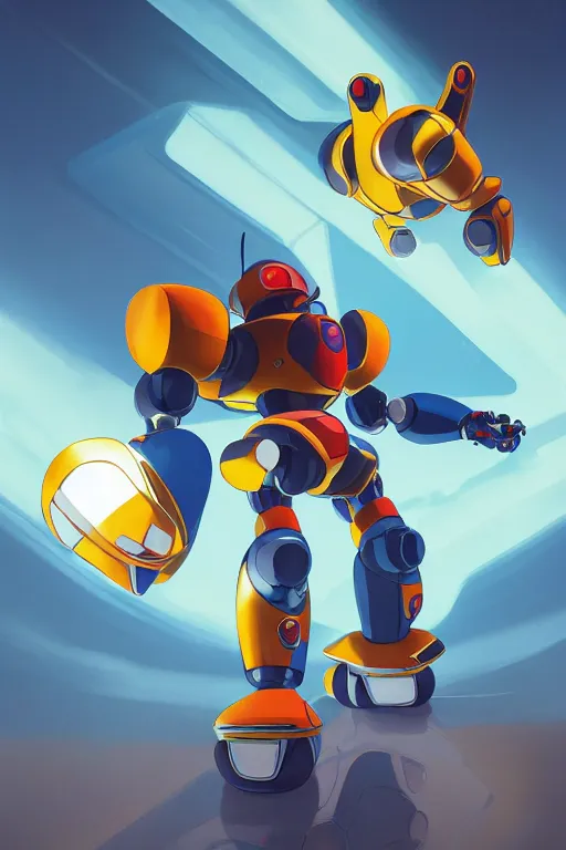 Image similar to metabots medabots medarotto medarot robot minimalist comics, behance hd by jesper ejsing, by rhads, makoto shinkai and lois van baarle, ilya kuvshinov, rossdraws global illumination ray tracing hdr radiating a glowing aura