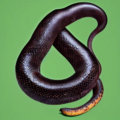 Image similar to a banana snake