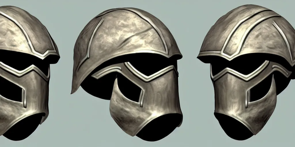 Image similar to sculls with heroic helmets front and side view, concept art