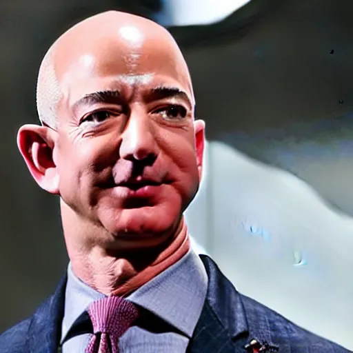 Prompt: Photo of Jeff Bezos having a messy long hair