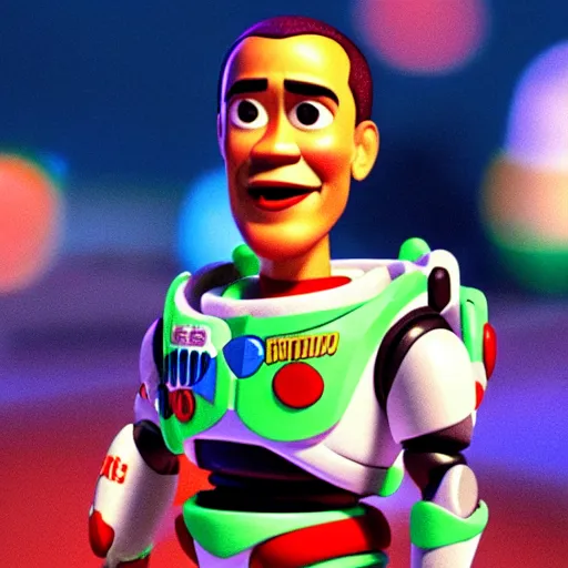 Image similar to Obama as a toy in the movie Toy Story