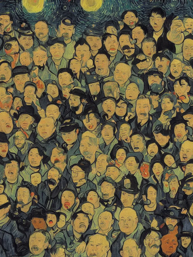 Image similar to portrait of Boba Fest by Van Gogh