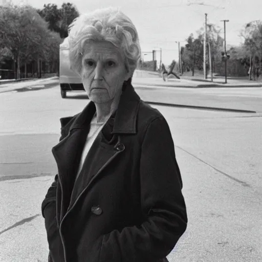 Prompt: photograph of a woman by stephen shore