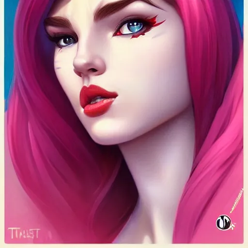 Prompt: portrait of katarina from league of legends, Pixar style, by Tristan Eaton Stanley Artgerm and Tom Bagshaw.
