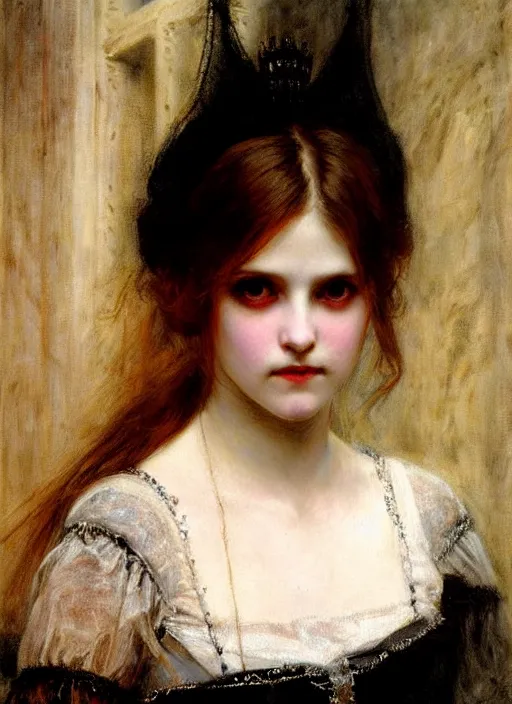 Prompt: gothic princess portrait. by william henry hunt * * #, highly detailded