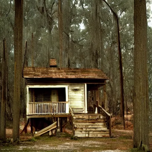 Prompt: Way down in Louisiana down in New Orleans, back up in the woods among the evergreens, there was little house made of earth and wood, where lived a little boy named Johnny B. Goode, who never ever learned to read or write too well, but he could play the guitar just like ringin' a bell.