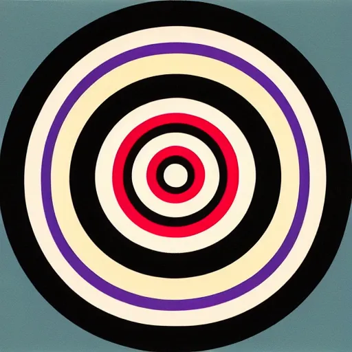 Prompt: concentric circle in the style of Issey miyake