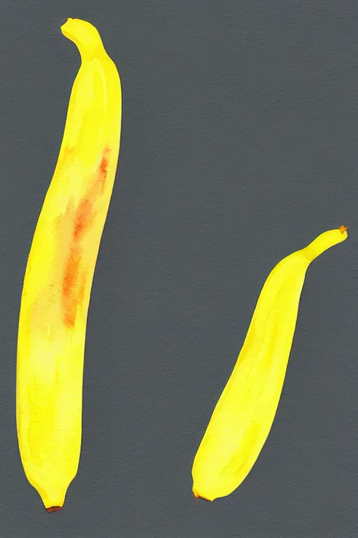 Prompt: minimalist watercolor art of a bananas, illustration, vector art