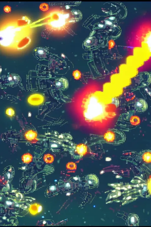 Image similar to bullet hell shmup