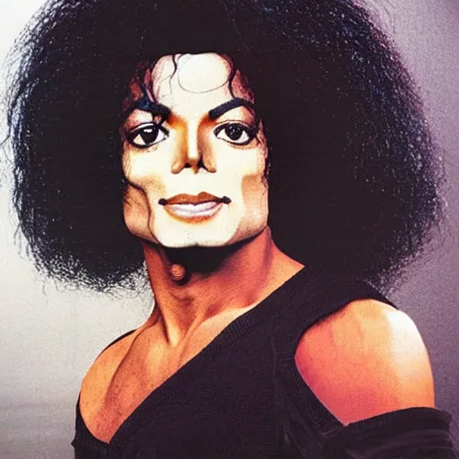 Image similar to michael jackson blended with diana ross