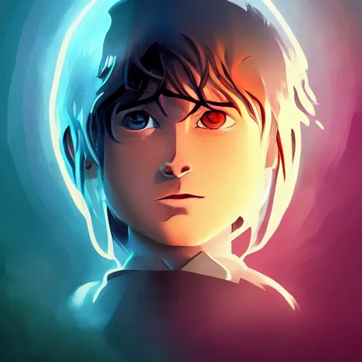 Image similar to face icon stylized minimalist the lord of the rings : the fellowship of the ring 2 0 0 1, loftis, cory behance hd by jesper ejsing, by rhads, makoto shinkai and lois van baarle, ilya kuvshinov, rossdraws global illumination