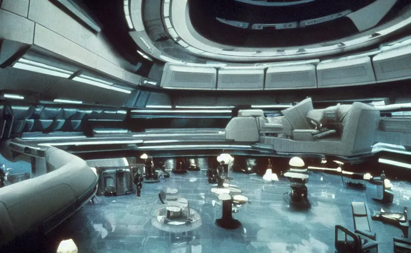 Prompt: cinematic still image a lavish imperial empire mid century design room scene from 1 9 8 0 s empire strikes back, 3 5 mm imax, moody iconic scene, action scene, beautiful detailed scene, color kodak, directed by kubrick