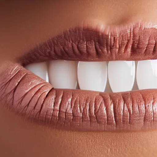 Prompt: close - up of a glass of water, lips of a young teenage girl with brown hair from behind in a modern kitchen, sigma, unframed, blur, depth field, realistic face, f 1. 8, advertising photo