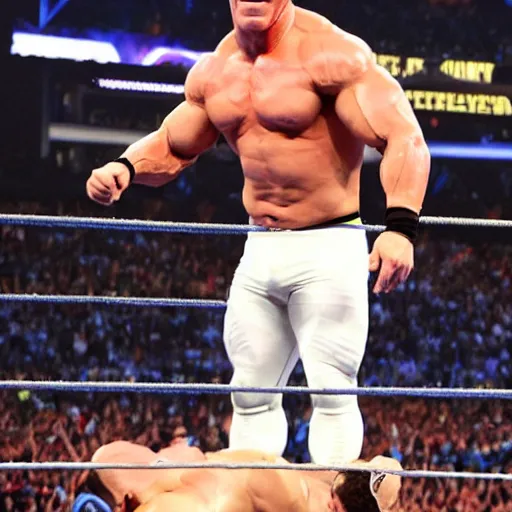 Prompt: john cena at wrestlemania