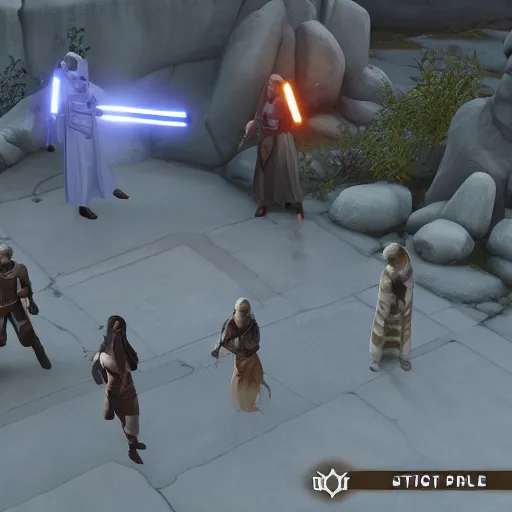 Prompt: a jedi rpg game rendered in unreal engine 5