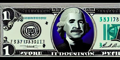 Image similar to Steve harvey as George Washington on the 1 dollar bill