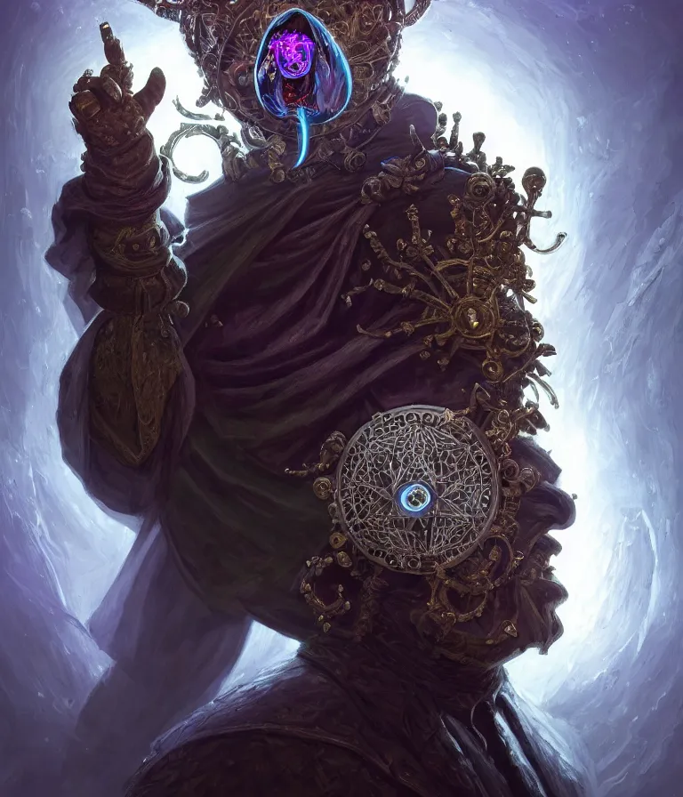 Image similar to front!!! shot of a court jester!!! character, hyperdimensional, bioluminescent hypercubes, dark holography!!!, spectral, chrome, (((intricate))), elegant, highly detailed, centered, (((artstation, concept art, smooth, sharp focus, artgerm, Tomasz Alen Kopera, Peter Mohrbacher, donato giancola, Joseph Christian Leyendecker, WLOP, Boris Vallejo))), mugshot!!!!!, ugly!!!!!!, octane render, nvidia raytracing demo, octane render, nvidia raytracing demo, octane render, nvidia raytracing demo, grainy, muted, 8K, digitalblasphemy, metatron