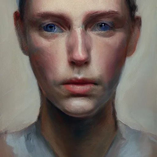 Prompt: a portrait of a head deteriorating, oil painting, pale colors, high detail, 8 k, wide angle, trending on artstation,