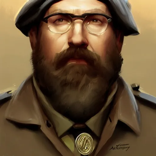 Prompt: portrait of aleksandr gelyevich dugin inteam fortress 2 style, epic, tragic, military art, fantasy, dieselpunk, hd shot, digital portrait, beautiful, artstation, comic style, by artgerm, guy denning, jakub rozalski, magali villeneuve and charlie bowater