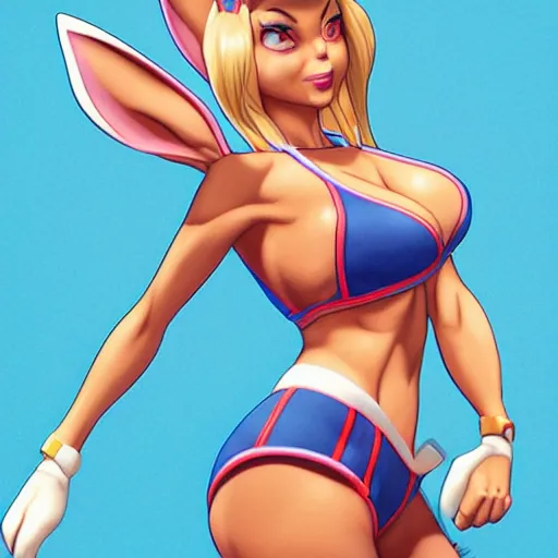 Image similar to Lola Bunny by artgerm