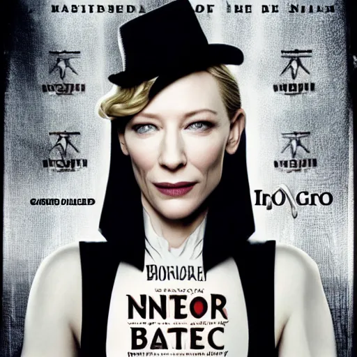 Image similar to cate blanchett , neo gothic, movie poster,