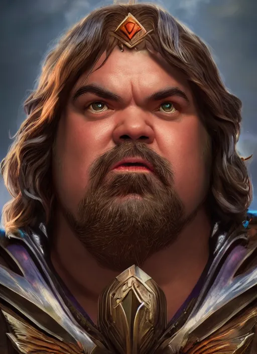 Image similar to A fantasy comic book style portrait painting of jack black as a Mystical Valkyrie, unreal 5, DAZ, hyperrealistic, octane render, RPG portrait, dynamic lighting