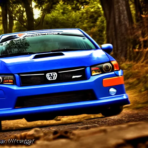 Image similar to velociraptor mongoliensis as wrx impreza, hdr 8 k