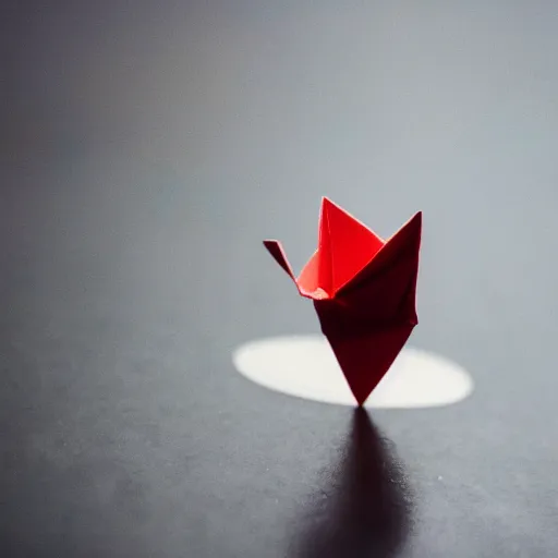 Prompt: close up photo of a small origami saturn eating his son, cinematic, shallow dof, 3 5 mm, 4 k, macro