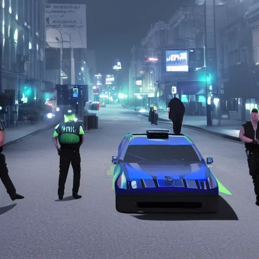 Prompt: streetshark police, 8 k resolution