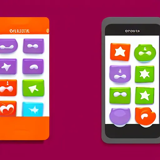 Image similar to cute chubby icons for mobile game ui