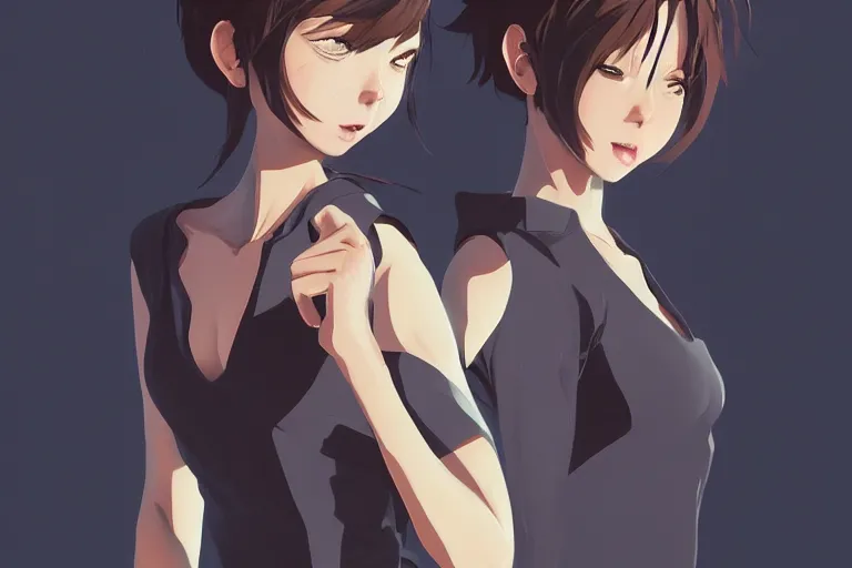 Image similar to badminton, expert high detail concept art character design, perfect proportions defined faces, vivid colors, photorealistic shaded lighting poster ilya kuvshinov, katsuhiro, makoto shinkai, wlop, loish and clamp style, trending on art station, best selling artist