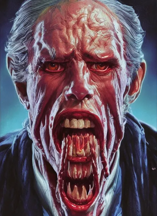 Image similar to portrait of Tarman from Return of The living dead (1985), highly detailed, centered, solid color background, digital painting, artstation, concept art, smooth, sharp focus, illustration, artgerm, donato giancola, Joseph Christian Leyendecker, Les Edwards, Ed Repka, WLOP, Artgerm