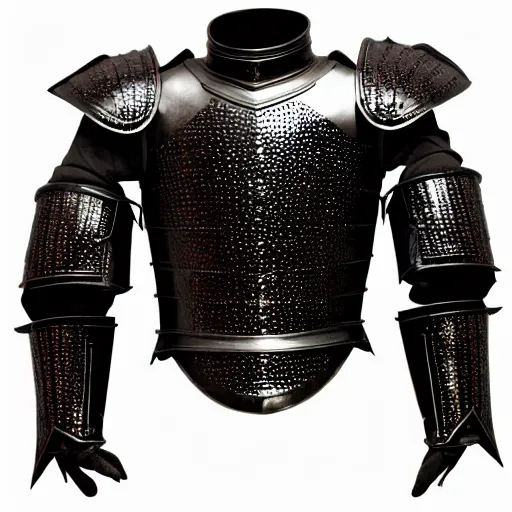 Prompt: black metallic duit of armour