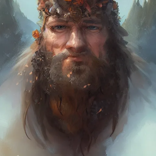 Prompt: a detailed portrait of a druid, by justin gerard and greg rutkowski, digital art, realistic painting, fantasy, dnd, character design, trending on artstation