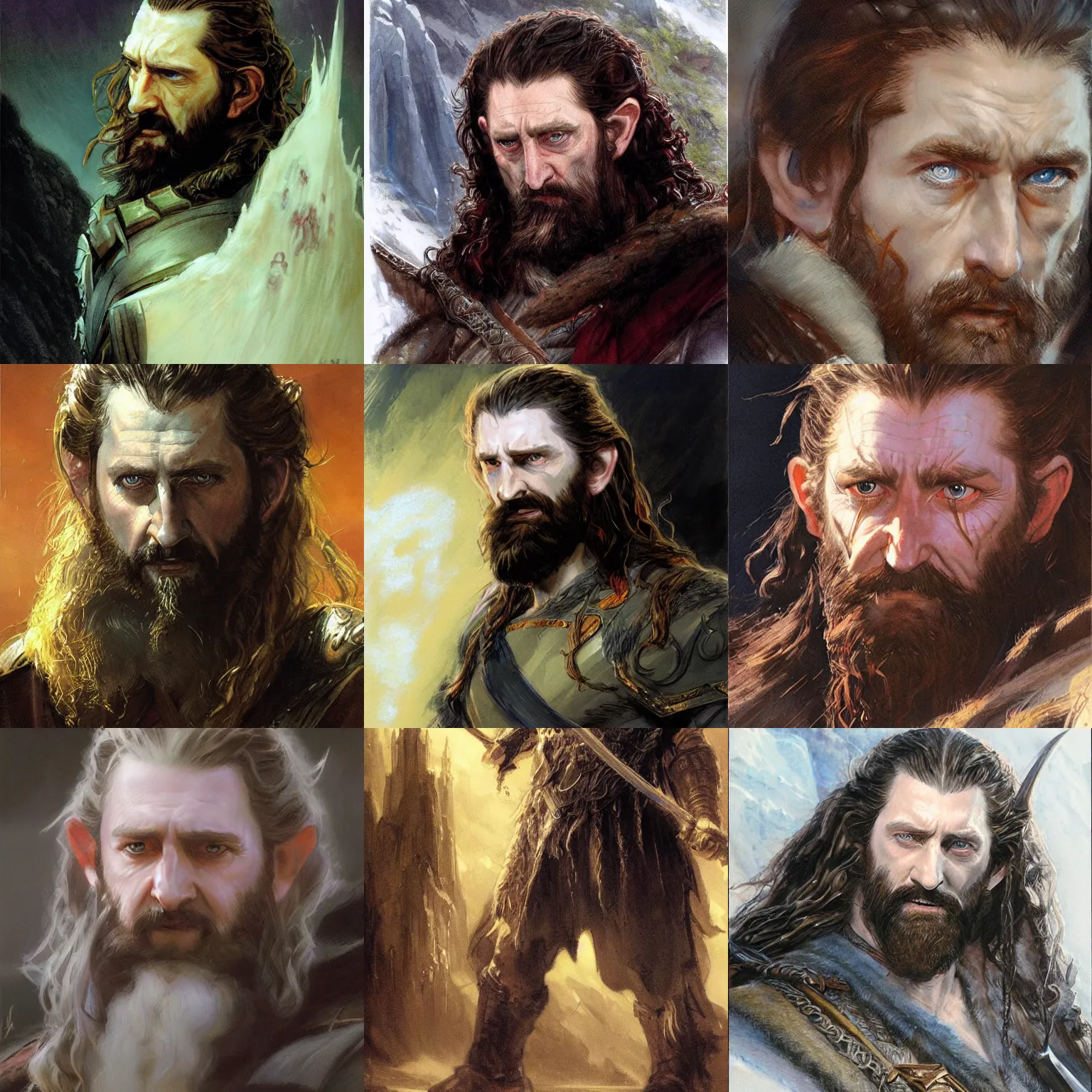 Prompt: Thorin. concept art by James Gurney.