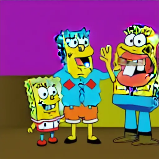 Prompt: spongebob, cartoon