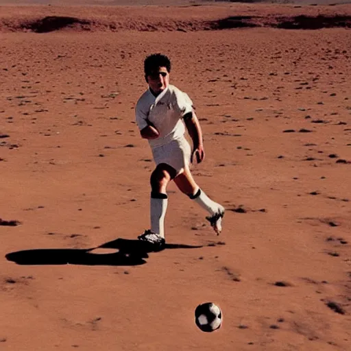 Image similar to a portrait of ronaldo luis nazario de lima playing football in mars # realronaldo