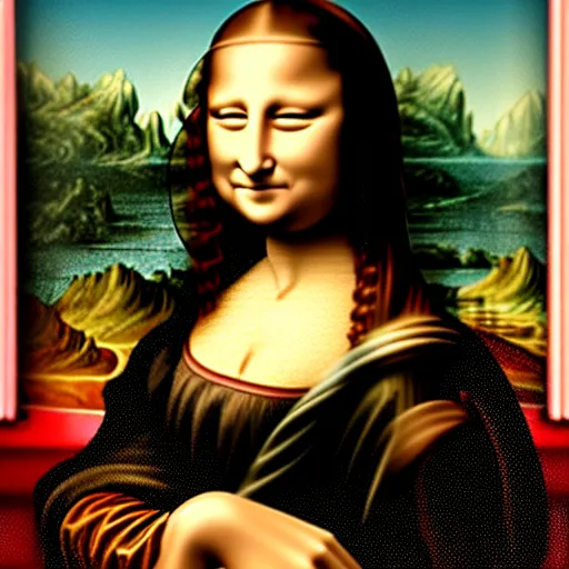 Image similar to mona lisa in chinese dress