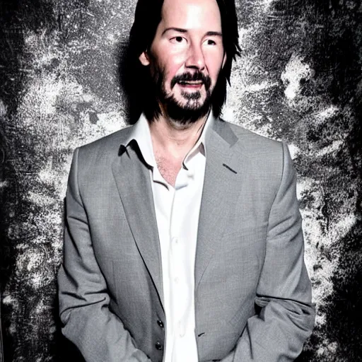 Image similar to full - body portrait of keanu reeves