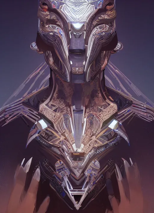 Prompt: symmetry!! portrait of obsidian alien in the style of horizon zero dawn, machine face, intricate, elegant, highly detailed, digital painting, artstation, concept art, smooth, sharp focus, illustration, art by artgerm and greg rutkowski and alphonse mucha, 8 k