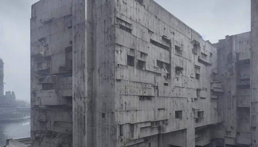 Image similar to big height brutalist imperial military base, drawing architecture, very long shot, top angle, imperial architecture in rogue one, pritzker architecture prize, brutalism architecture, jan urschel, greig fraser