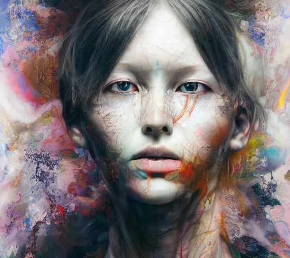 Image similar to monumental portrait soft light painted by yoshitaka amano, and erik jones, inspired by henrik uldalen, smooth texture, intricate oil painting, high detail illustration, sharp high detail, manga and anime 1 9 9 9